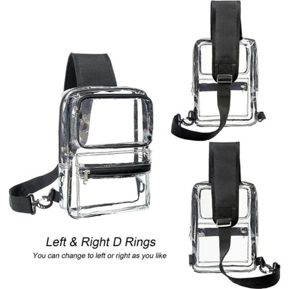 Clear Sling Backpack Transparent Bag
